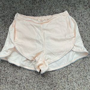 Lululemon Soft pink Shorts size 6 pull on elastic waist Running